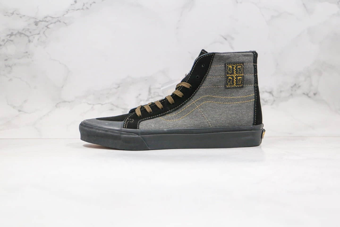 万斯Vans x Michael February公司级版本高帮帆布鞋迈克人像黑灰色原厂硫化大底原盒原标 货号:VN0A3MV122M