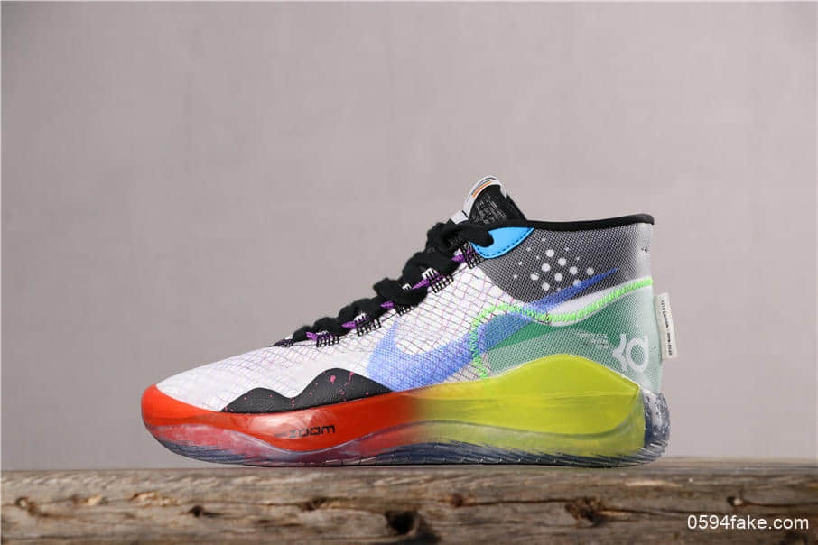 Nike Zoom KD12 EP耐克杜兰特12代黑彩虹公司级 市场最高版本 (ID:4748) - 图片1