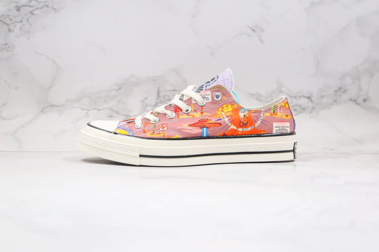 匡威Converse Twisted ResortCONVERSE公司级版本低帮外星人科幻坠落涂鸦款帆布鞋原盒原标 (ID:47843) - 图片1