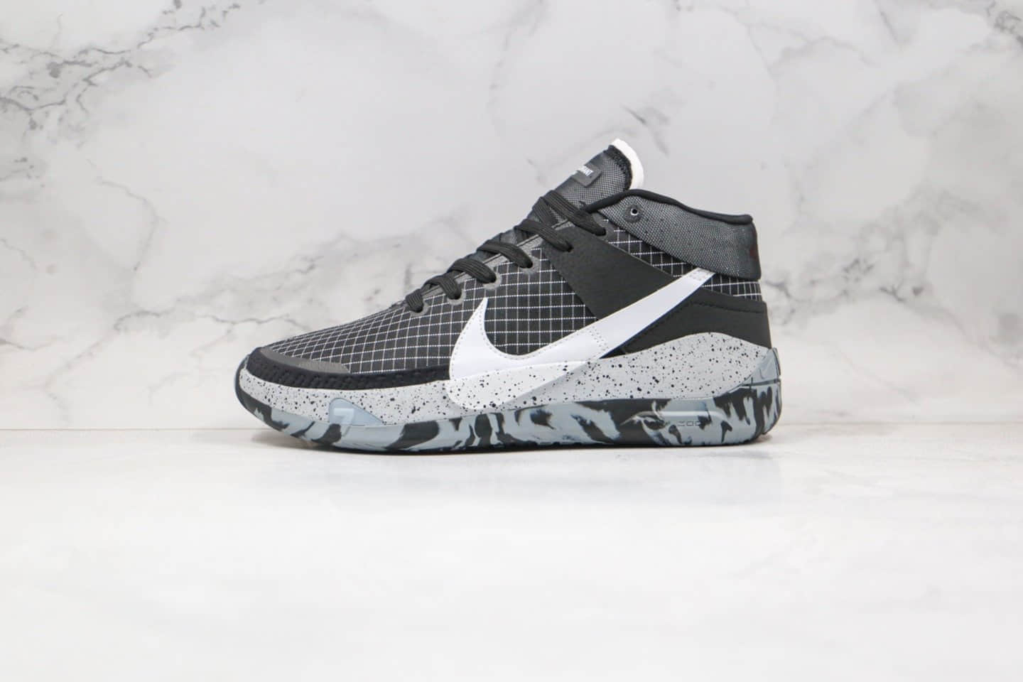 耐克Nike Zoom KD13 EP纯原版本杜兰特13代黑白色篮球鞋内置气垫支持实战 (ID:47852) - 图片1