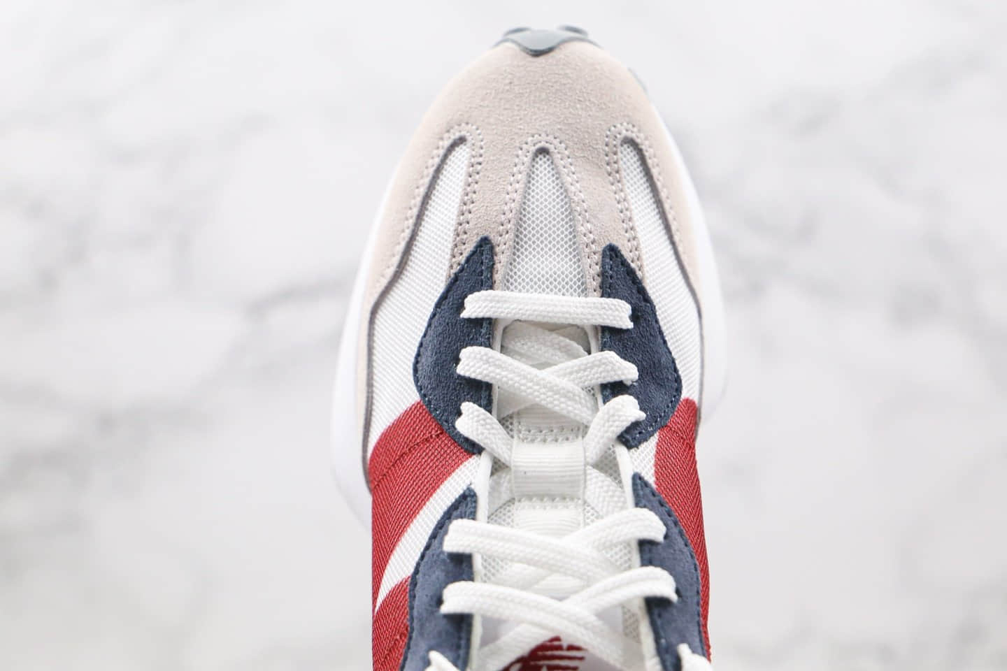 新百伦New Balance 327公司级版本复古慢跑鞋NB327白黑红色原盒原标原楦头纸板打造 货号:MS327CPE
