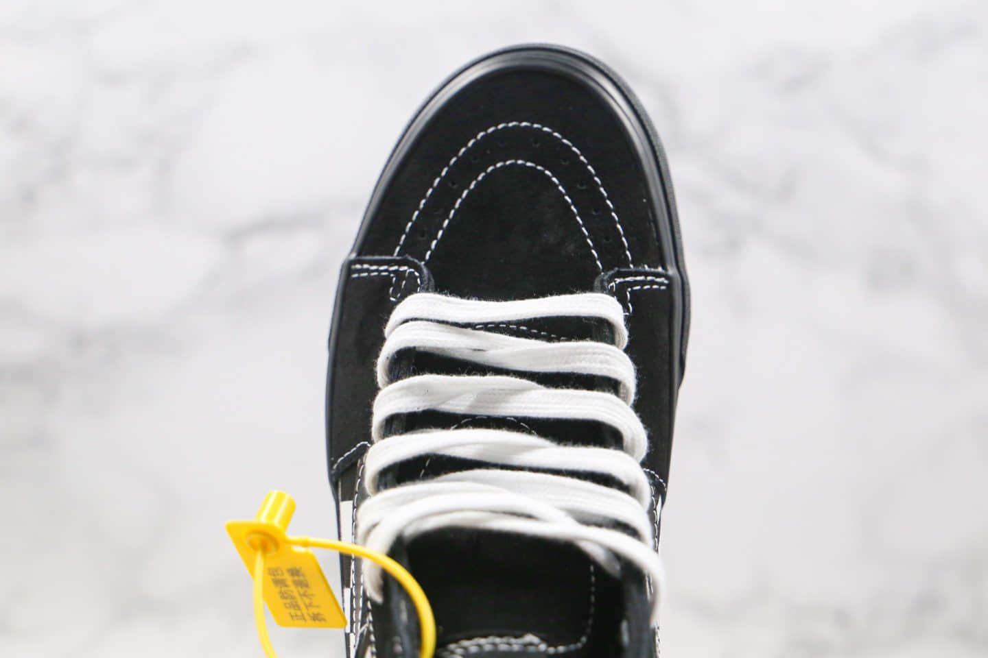 万斯Vans SH8-HI COMFYCUSH公司级版本高帮棋盘格子虎纹拼接鸳鸯黑白色板鞋原楦头纸板打造 货号：VN0A3W敏感内容17Q