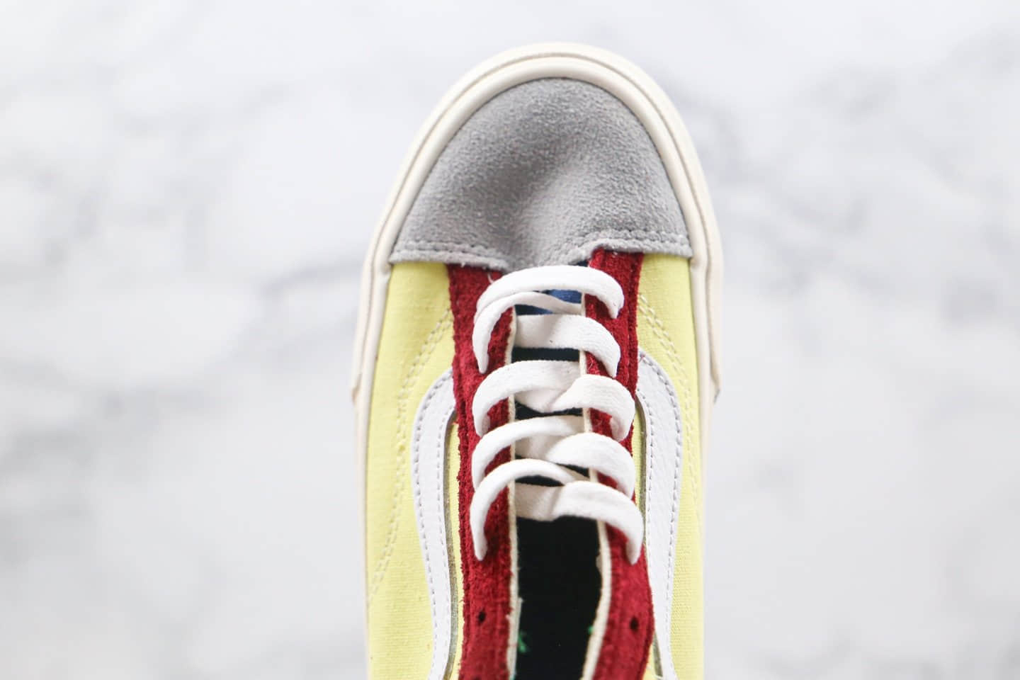 万斯VANS STYLE 36公司级版本低帮小头权志龙同款小黄敏感内容黄红绿灰色帆布鞋原盒原标 货号：VN0A3DZ3WNY