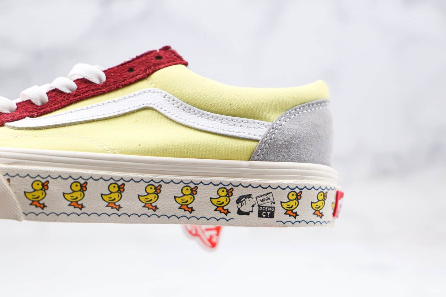 万斯VANS STYLE 36公司级版本低帮小头权志龙同款小黄敏感内容黄红绿灰色帆布鞋原盒原标 货号：VN0A3DZ3WNY