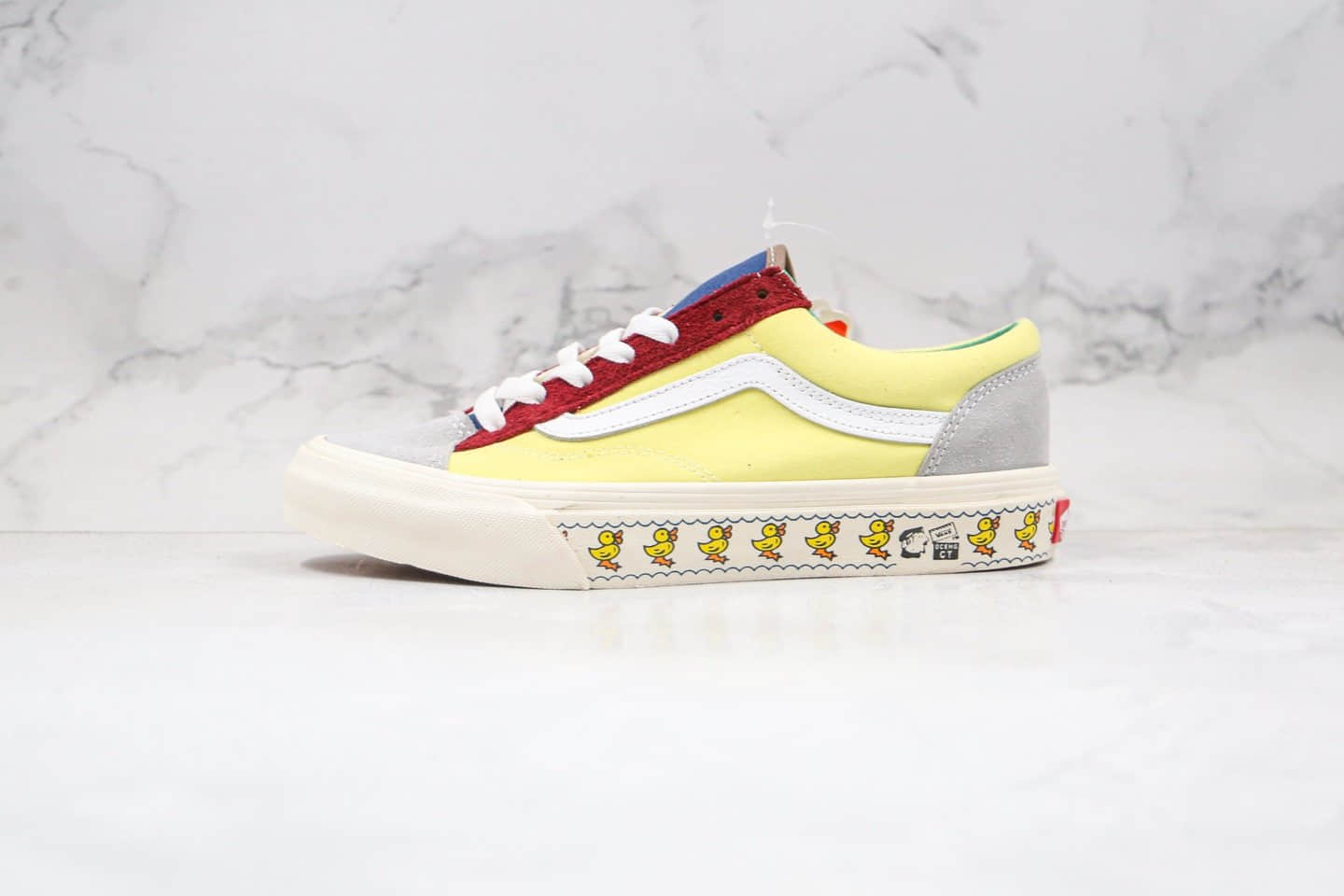 万斯VANS STYLE 36公司级版本低帮小头权志龙同款小黄敏感内容黄红绿灰色帆布鞋原盒原标 (ID:48934) - 图片1