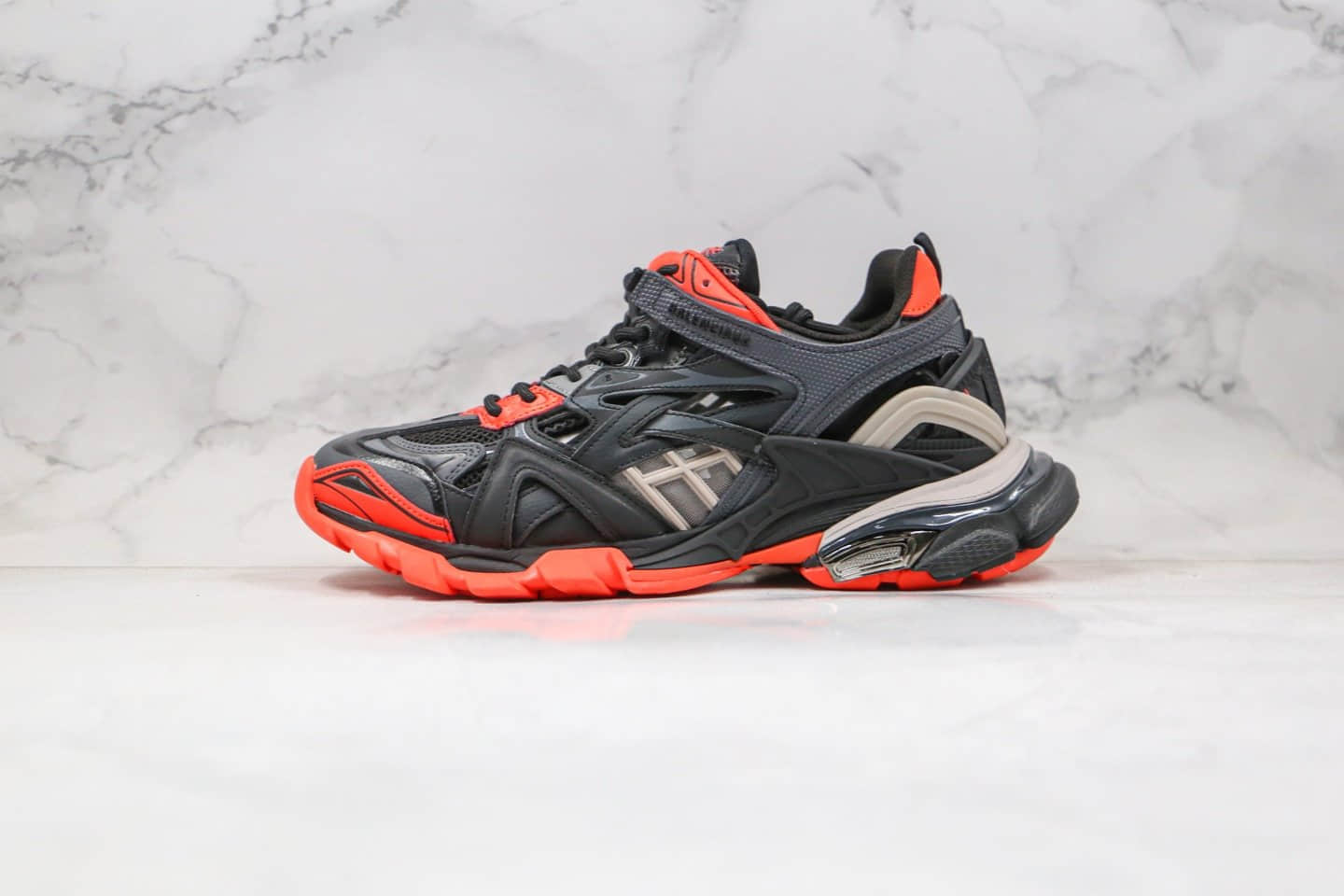 巴黎世家Balenciaga Track 4.0纯原版本复古老爹鞋四代黑红色原档案数据开发原盒配件齐全 (ID:49117) - 图片1