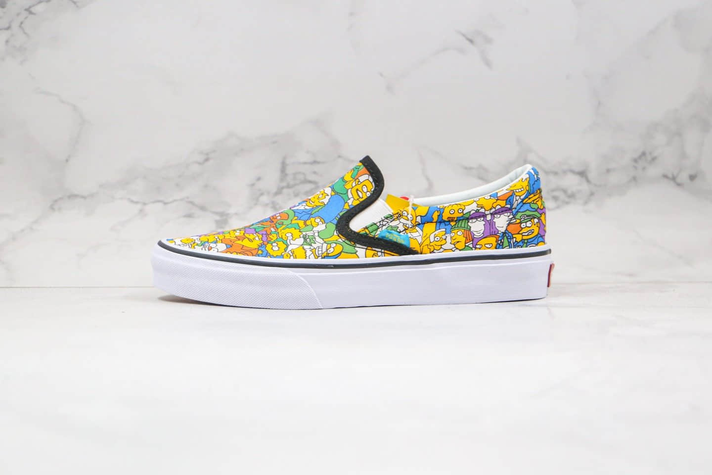 万斯Vans x 辛普森联名款公司级版本低帮一脚蹬卡通涂鸦配色原盒原标原楦头纸板打造 (ID:49229) - 图片1