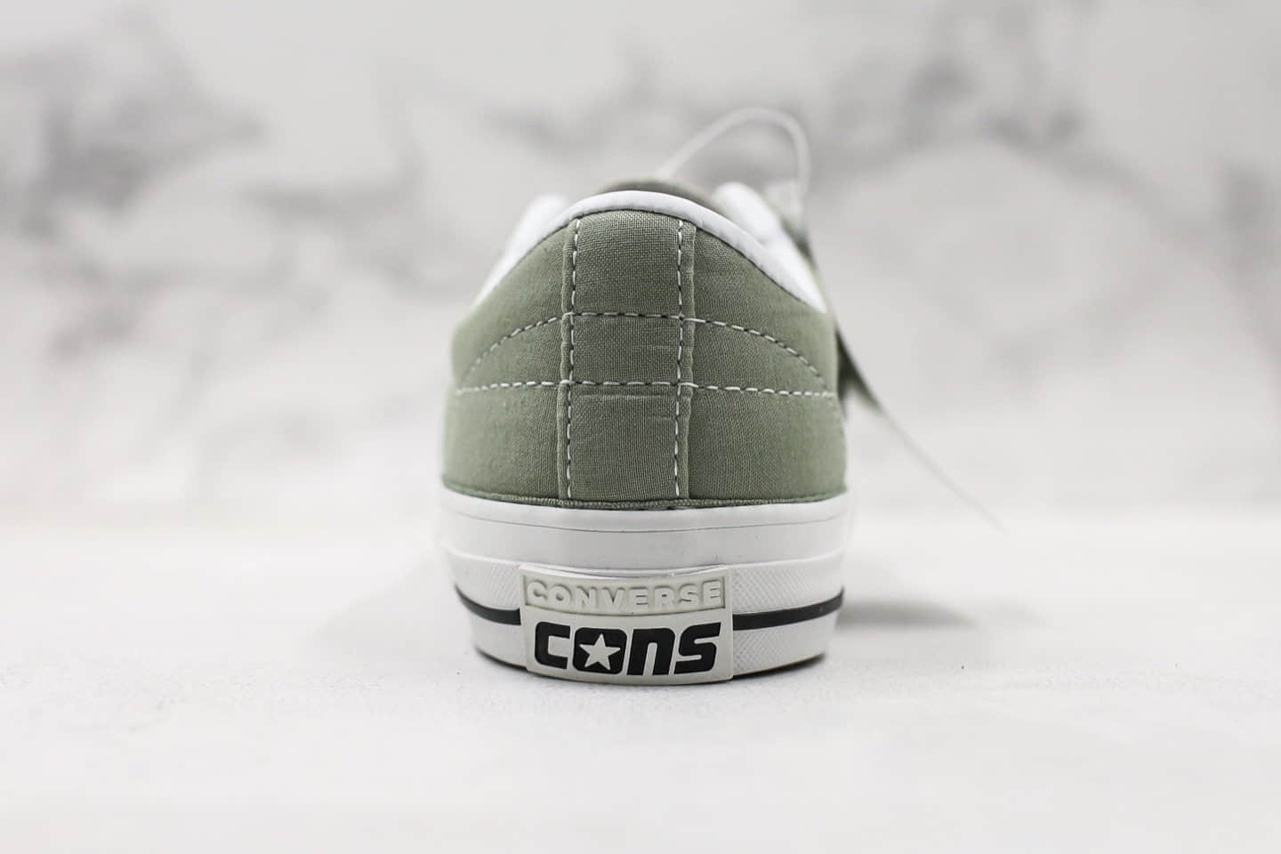 匡威Converse onestar Pro OX JA公司级版本低帮木村一星鞋面撕裂款绿色斑马原楦头纸板打造 货号:165337C