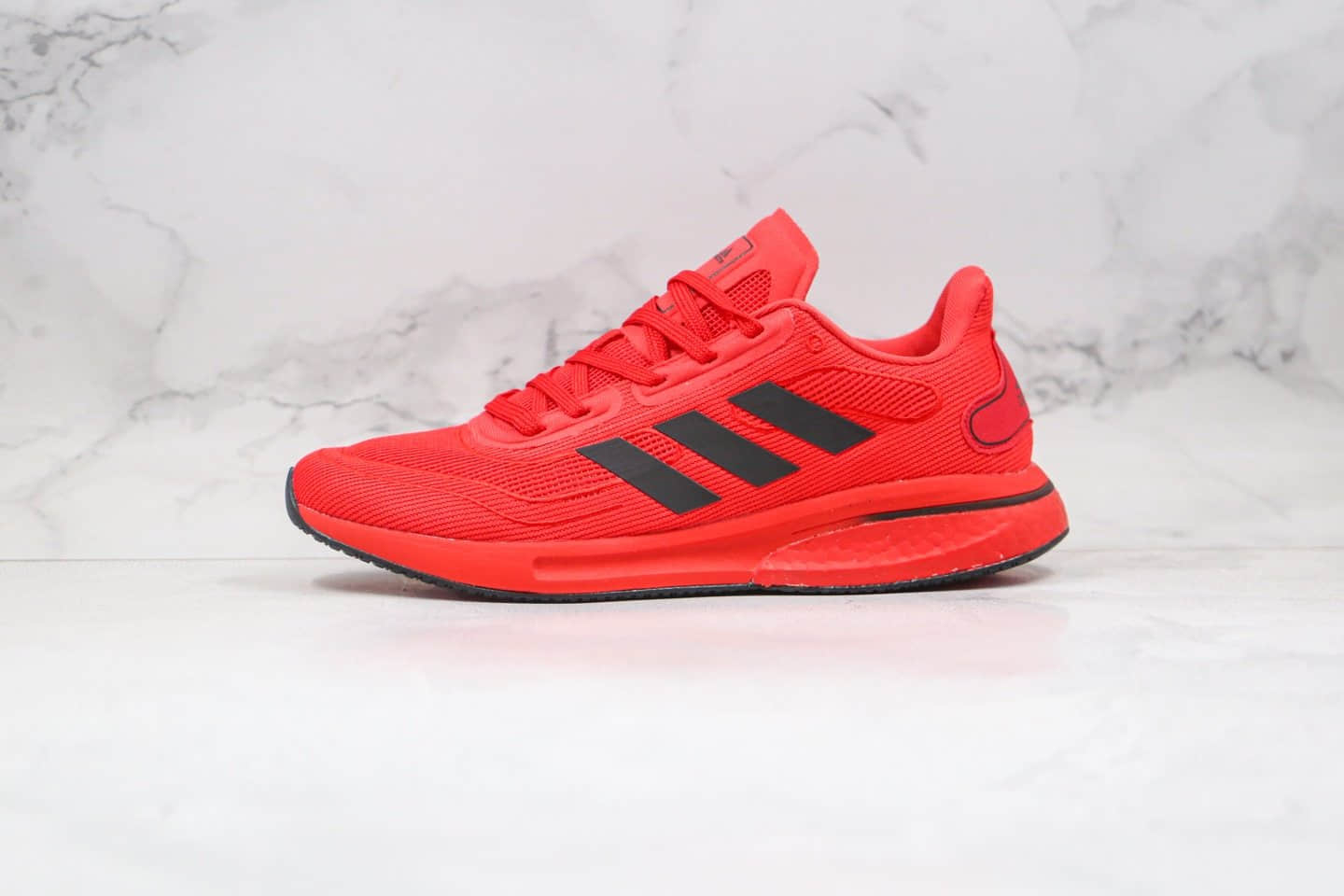 阿迪达斯adidas Supernova M纯原版本爆米花缓震跑鞋红黑色原鞋开模一比一打造 货号:FV6032