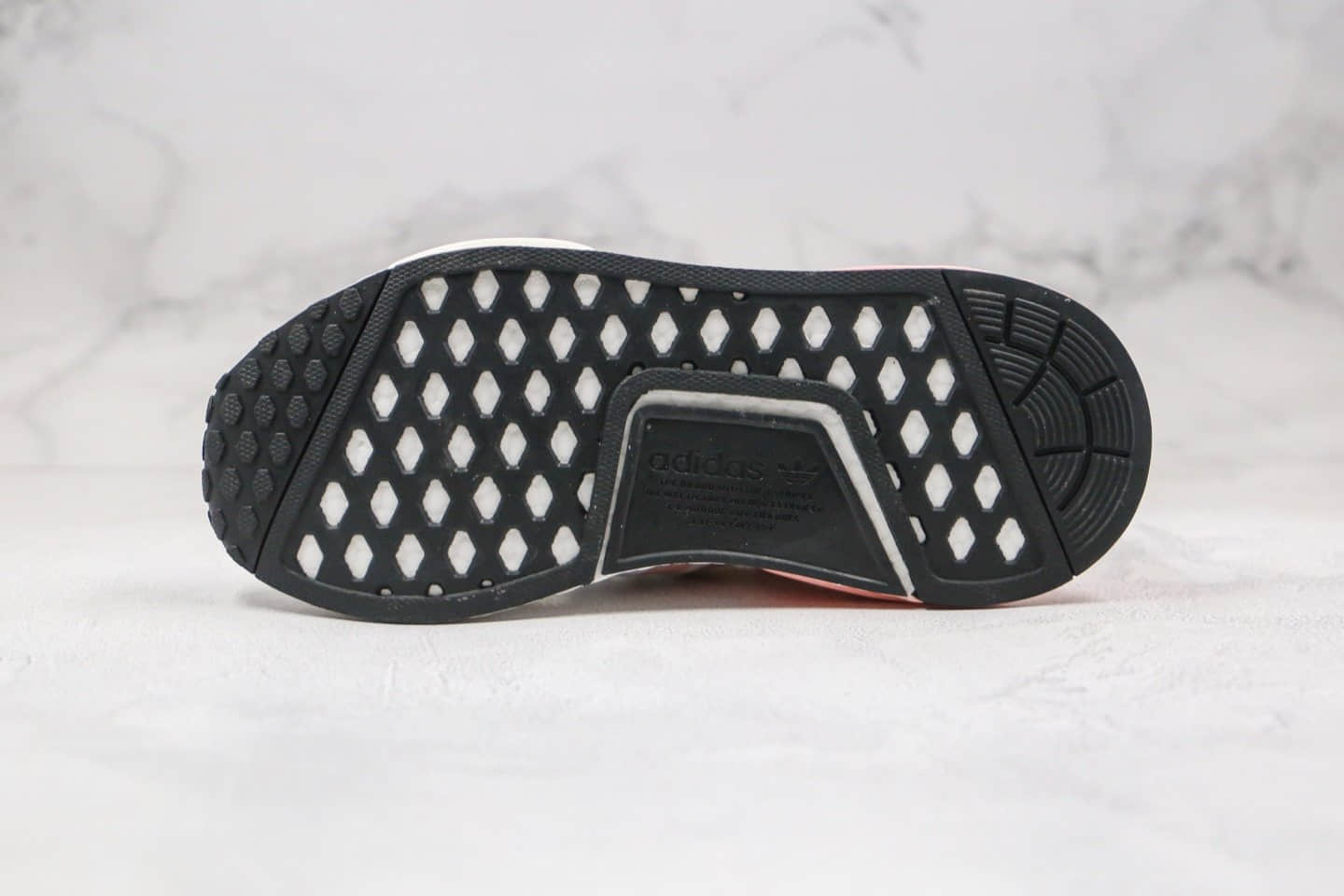 阿迪达斯Adidas NMD R1 OK W Primeknit Triple Black纯原版本爆米花跑鞋NMD白粉色原盒原标 货号:FV2475