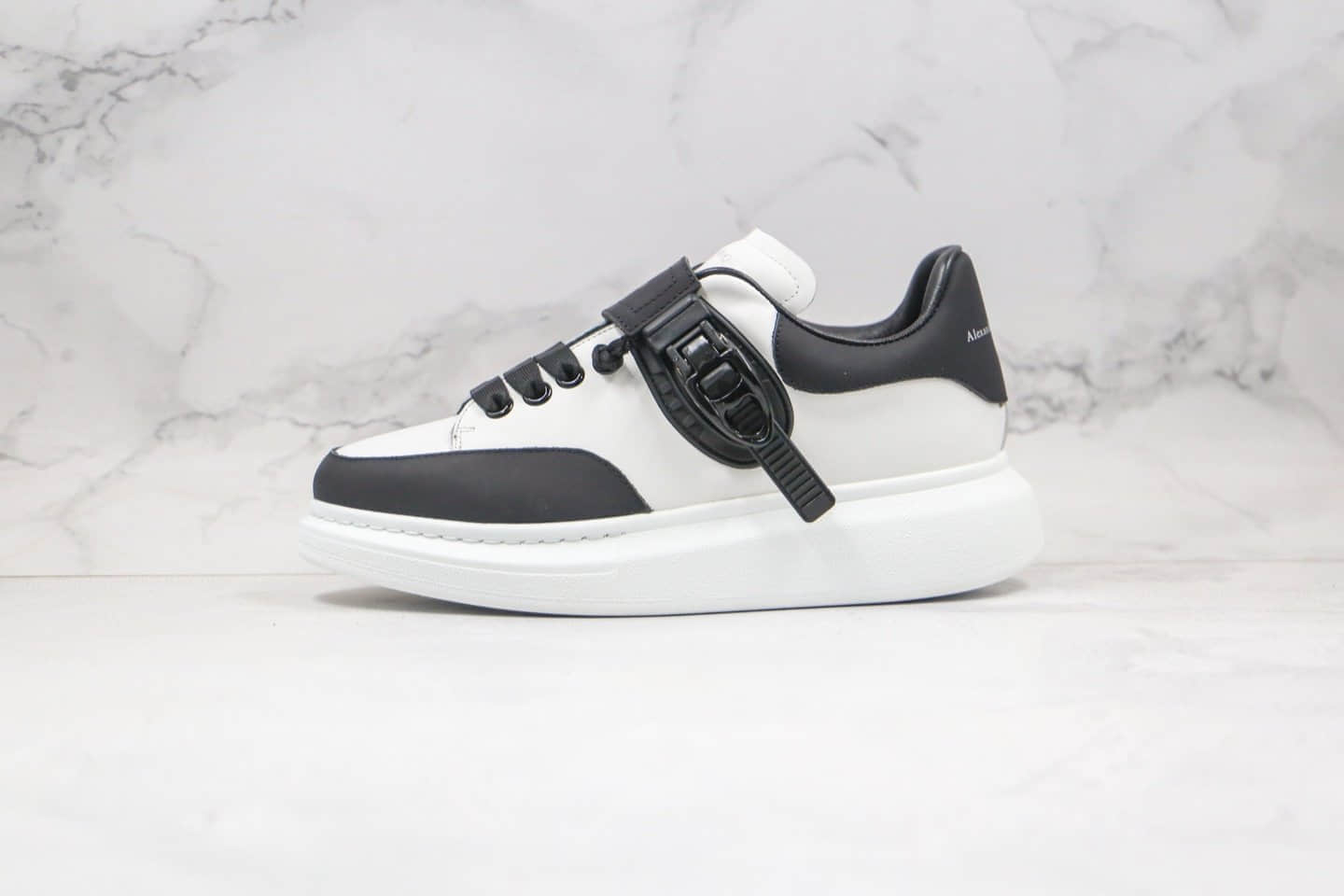 亚历山大Alexander McQueen sole sneakers纯原版本麦昆厚底魔术扣机能风小白鞋原盒配件齐全 (ID:49966) - 图片1