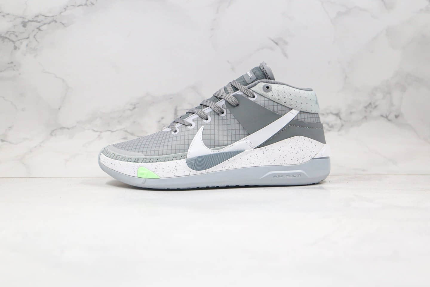 耐克Nike Zoom KD13 EP纯原版本杜兰特13代实战篮球鞋灰白色内置Zoom气垫原楦头纸板打造 (ID:50073) - 图片1