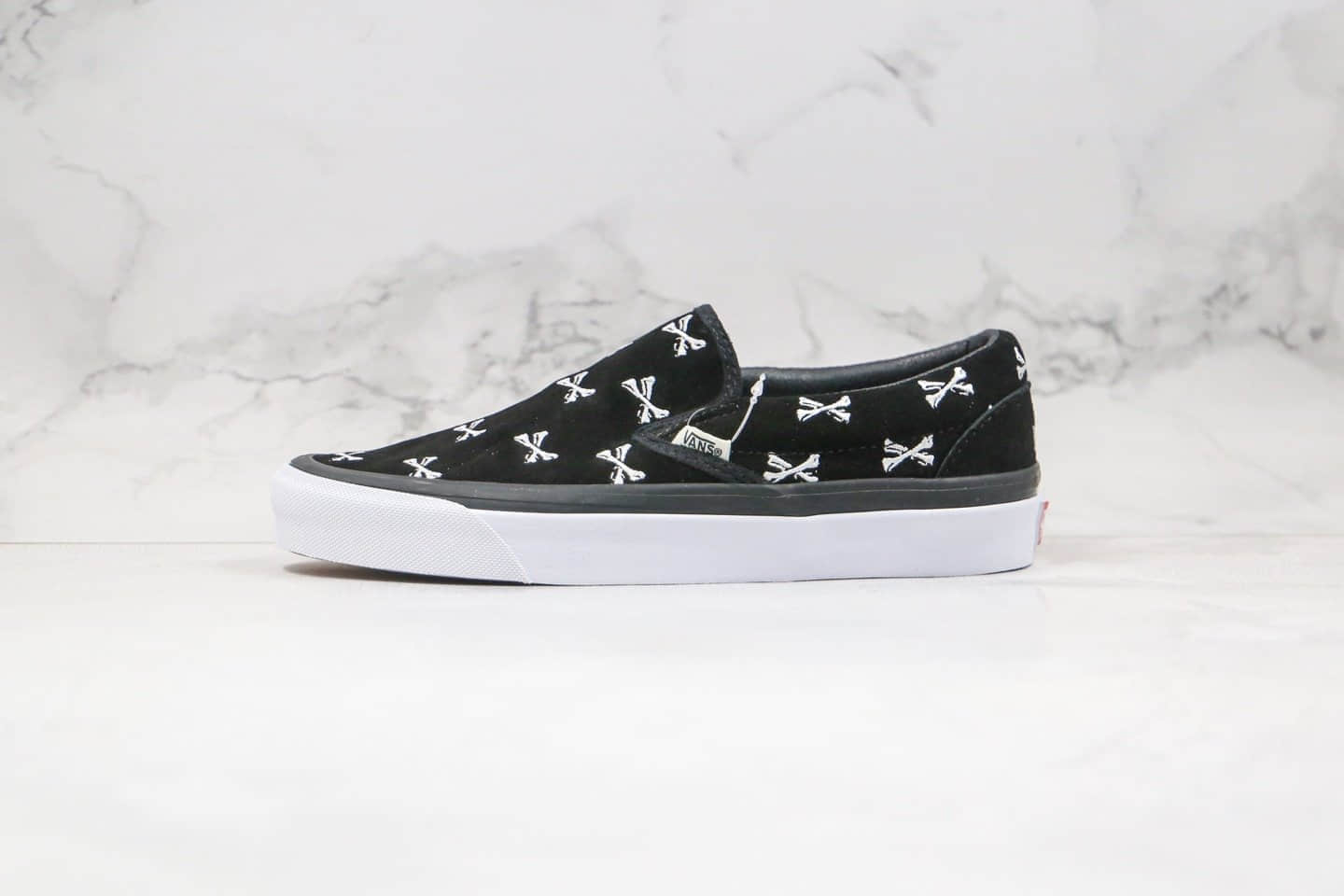 万斯Vans Vault by Vans x WTAPS公司级版本联名款回归系列低帮一脚蹬黑色骨头原盒原标区别市面通货版本 (ID:50194) - 图片1