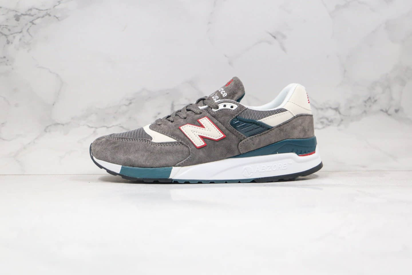 新百伦New Balance 998纯原版本灰红色NB998复古慢跑鞋原档案数据开发原盒原标 (ID:50359) - 图片1