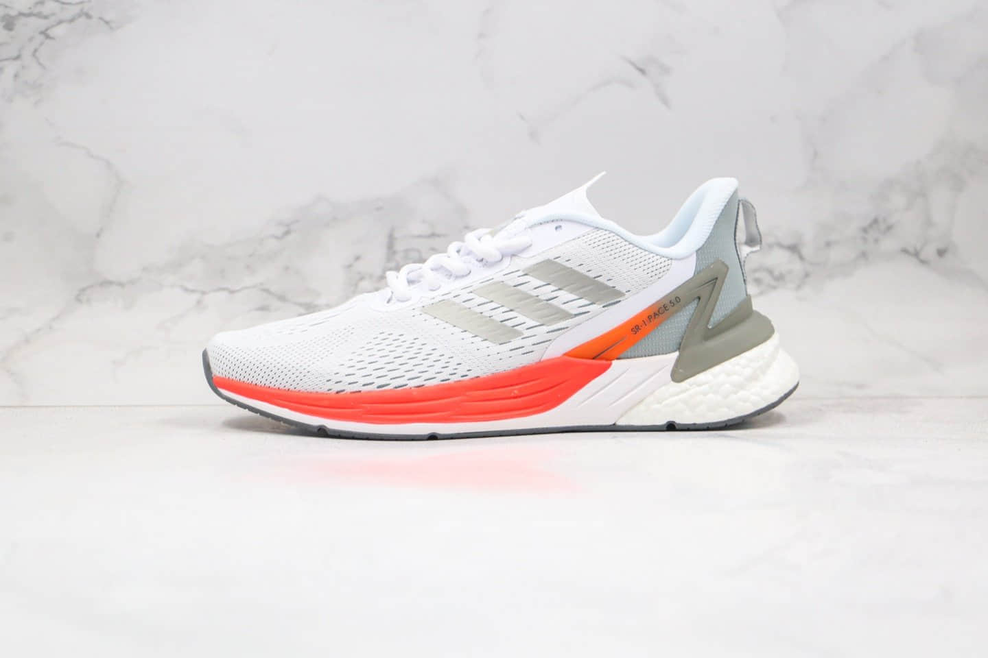 阿迪达斯Adidas RESPONSE SR-l.PACE 5.0纯原版本爆米花跑鞋超级速度灰红色原盒原标 (ID:50367) - 图片1