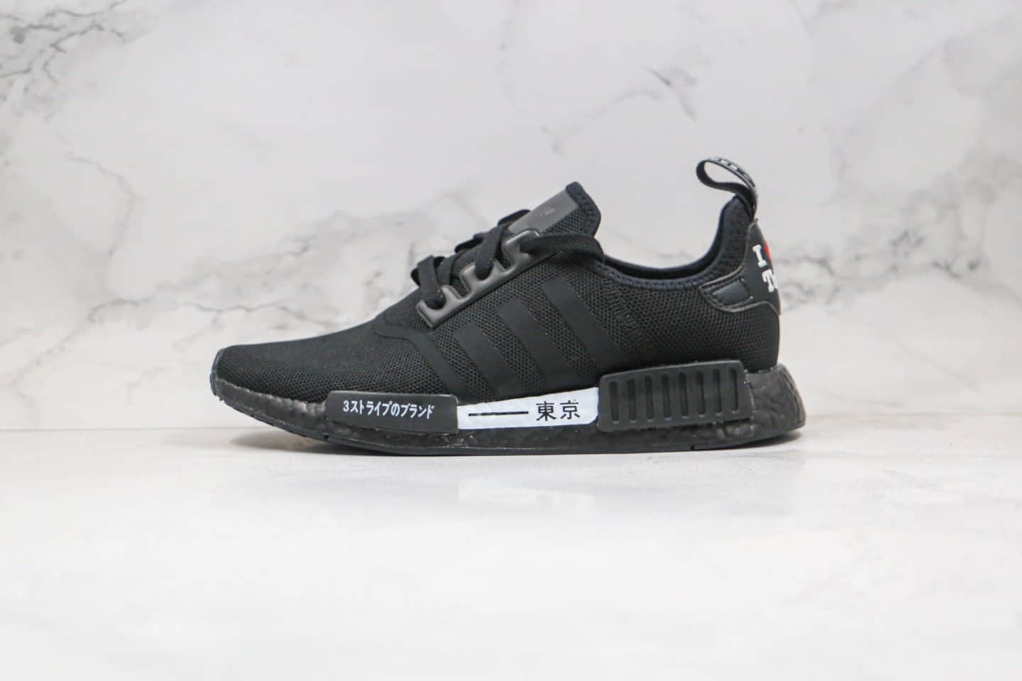 阿迪达斯adidas NMD R1 Tokyo纯原版本爆米花跑鞋NMD日本东京限定黑色原盒原标真巴斯夫缓震大底 (ID:50684) - 图片1