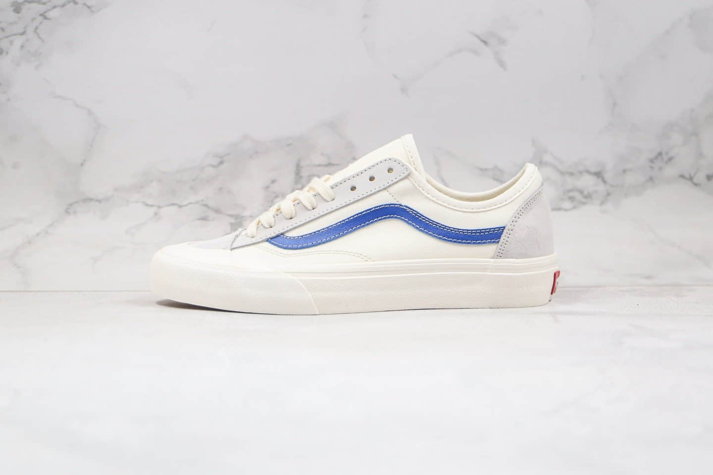万斯Vans Style 36 Dencon SF公司级版本半月包头杀人鲸低帮板鞋白蓝色原厂硫化大底 (ID:50790) - 图片1