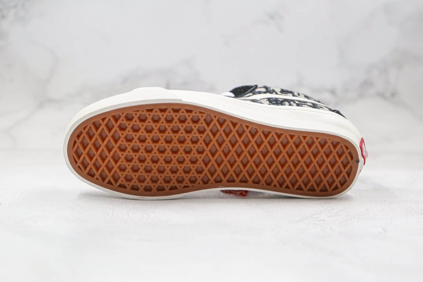 万斯Vans Style 36 Decon SF x Dior迪奥联名款公司级版本中帮黑浅灰敏感内容重影刺绣原盒原标正确硫化大底