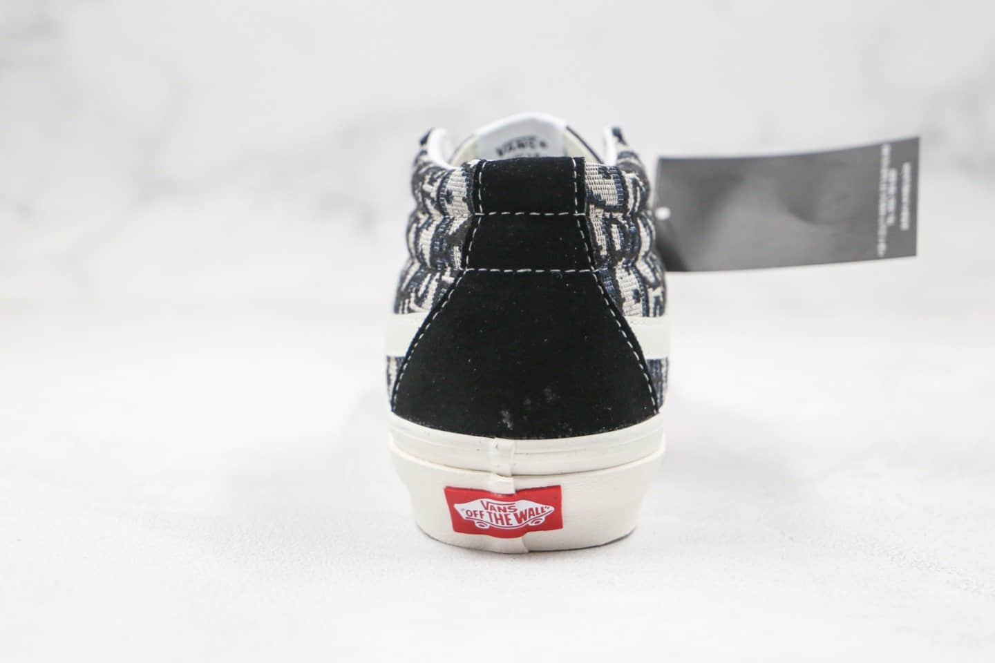 万斯Vans Style 36 Decon SF x Dior迪奥联名款公司级版本中帮黑浅灰敏感内容重影刺绣原盒原标正确硫化大底