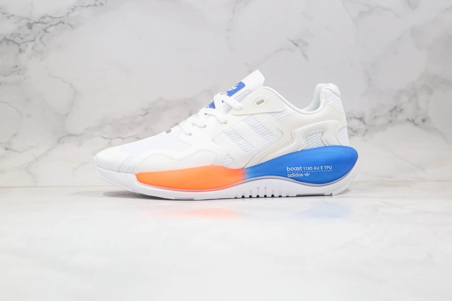 阿迪达斯adidas Originals ZX ALKYNE纯原版本未来球鞋白蓝色（炔）化学元素系列内置巴斯夫缓震大底 (ID:51008) - 图片1