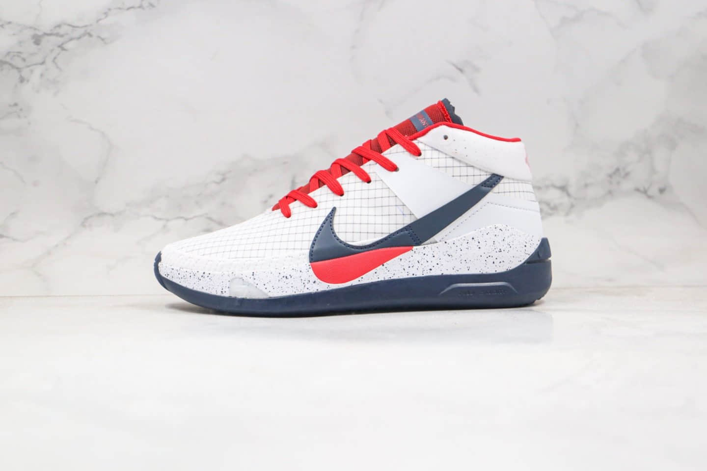 耐克Nike Zoom KD13 EP纯原版本杜兰特13代篮球鞋白黑红色内置气垫支持实战 (ID:51217) - 图片1