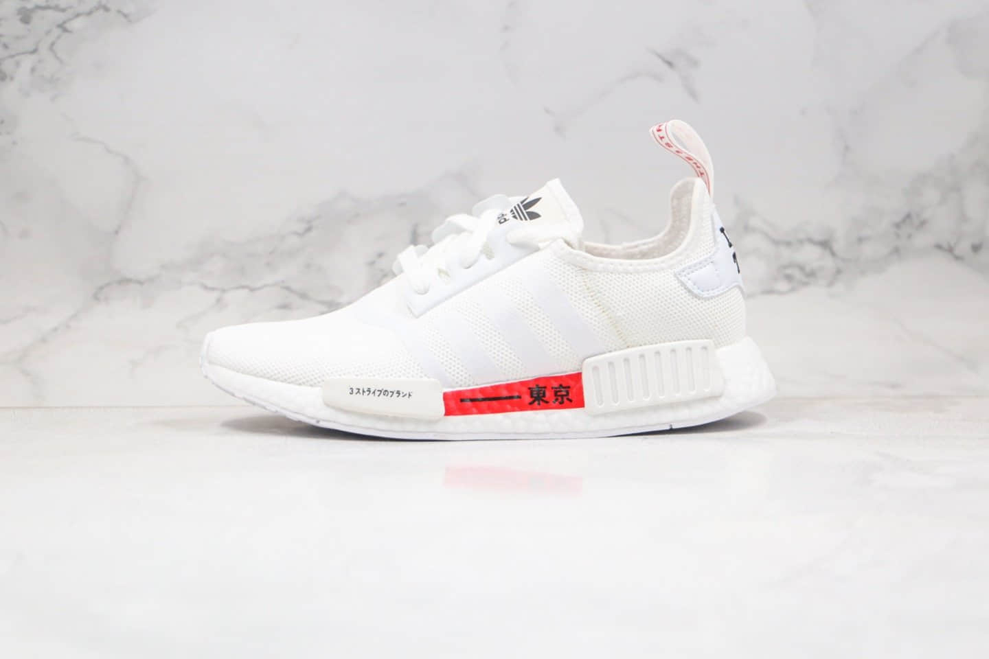 阿迪达斯adidas NMD R1 Tokyo纯原版本爆米花跑鞋NMD日本东京限定白红色内置原厂巴斯夫大底 (ID:51419) - 图片1