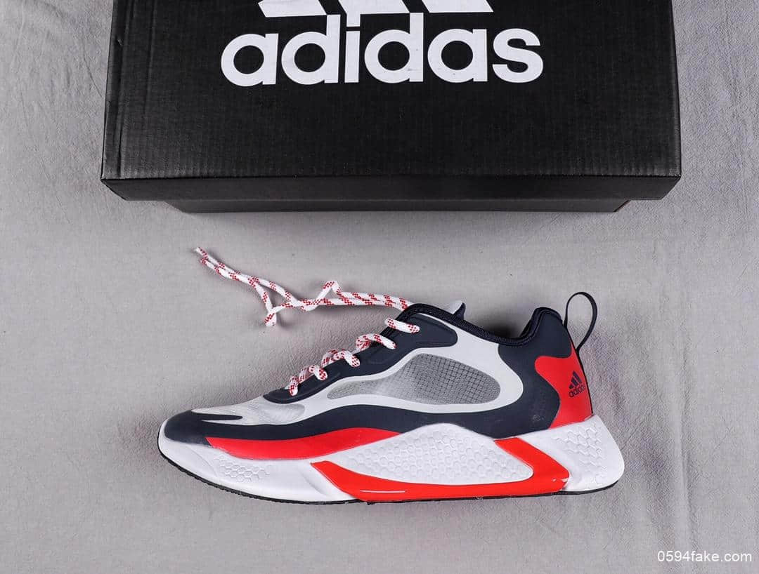 Adidas AlphaBounce Instinct M 阿迪达斯真标高品质冰丝镂空阿尔法十代配备毒字钥匙扣 (ID:5185) - 图片1