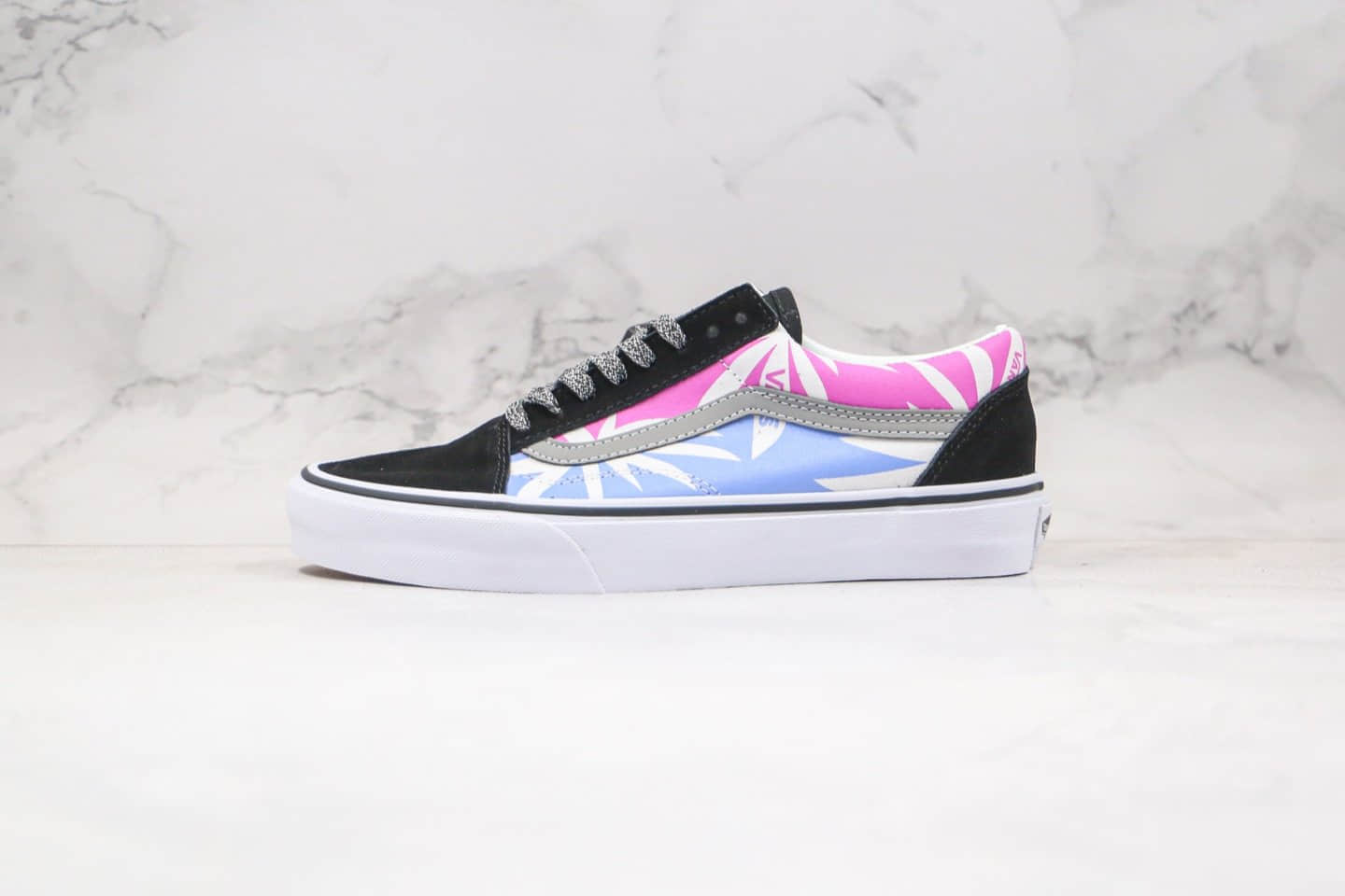 万斯Vans ΑORDU STYLE-36-SF纯原版本低帮3m反光炫彩枫叶粉紫色板鞋原盒原标内置钢印 (ID:51945) - 图片1