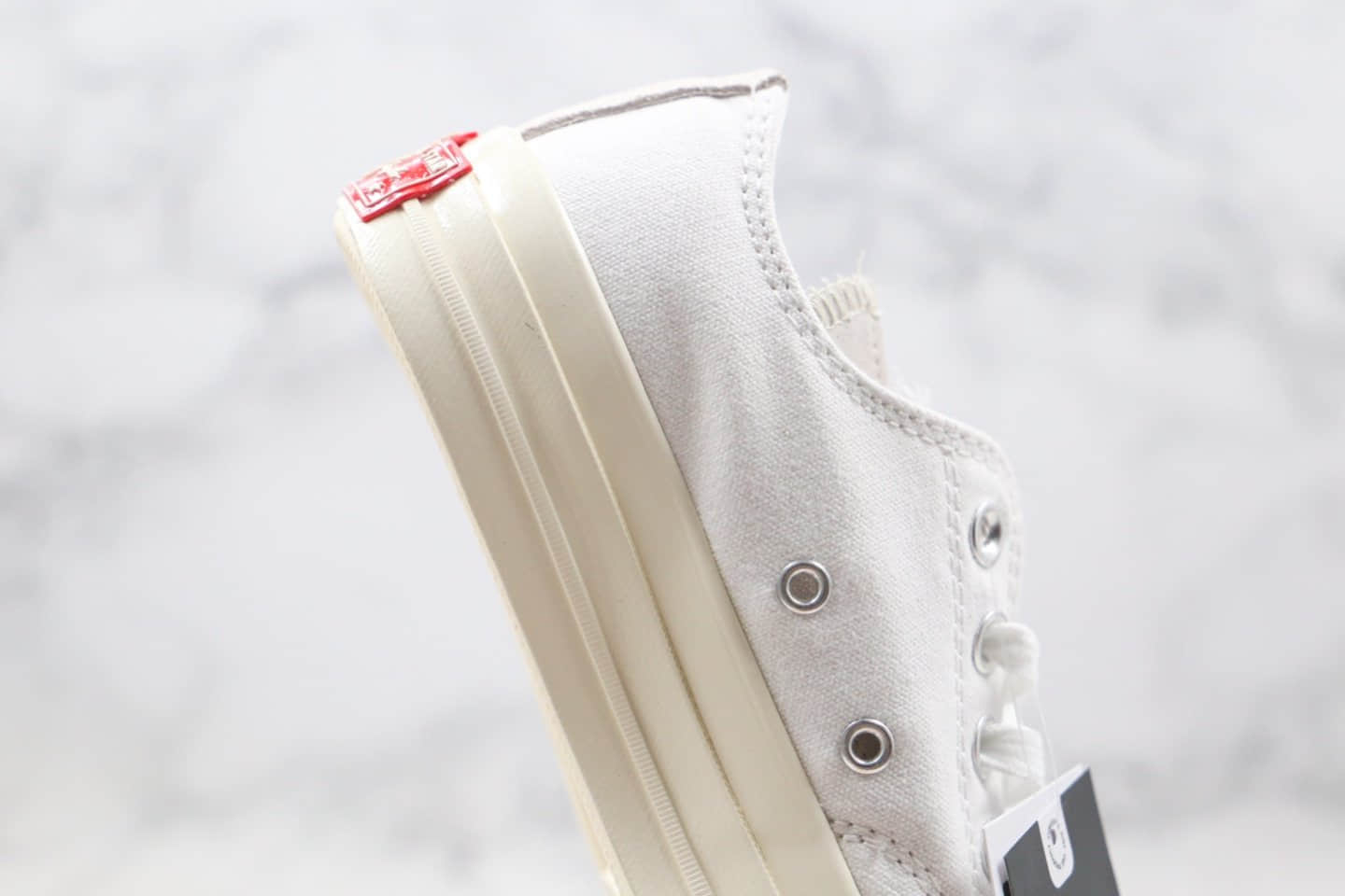 匡威Converse Rivals公司级版本低帮错位LOGO解构硫化板鞋白色原厂硫化大底正确PU硅蓝软中底 货号:168673C