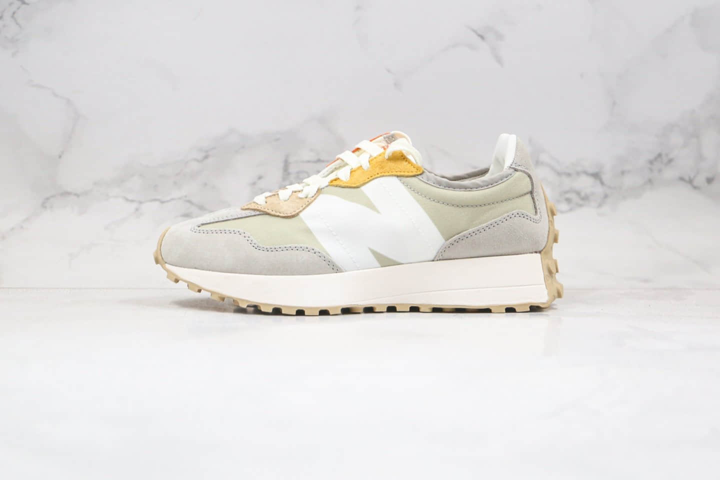新百伦New Balance 327公司级版本复古慢跑鞋NB327灰绿色原盒原标原楦头纸板打造 (ID:52009) - 图片1