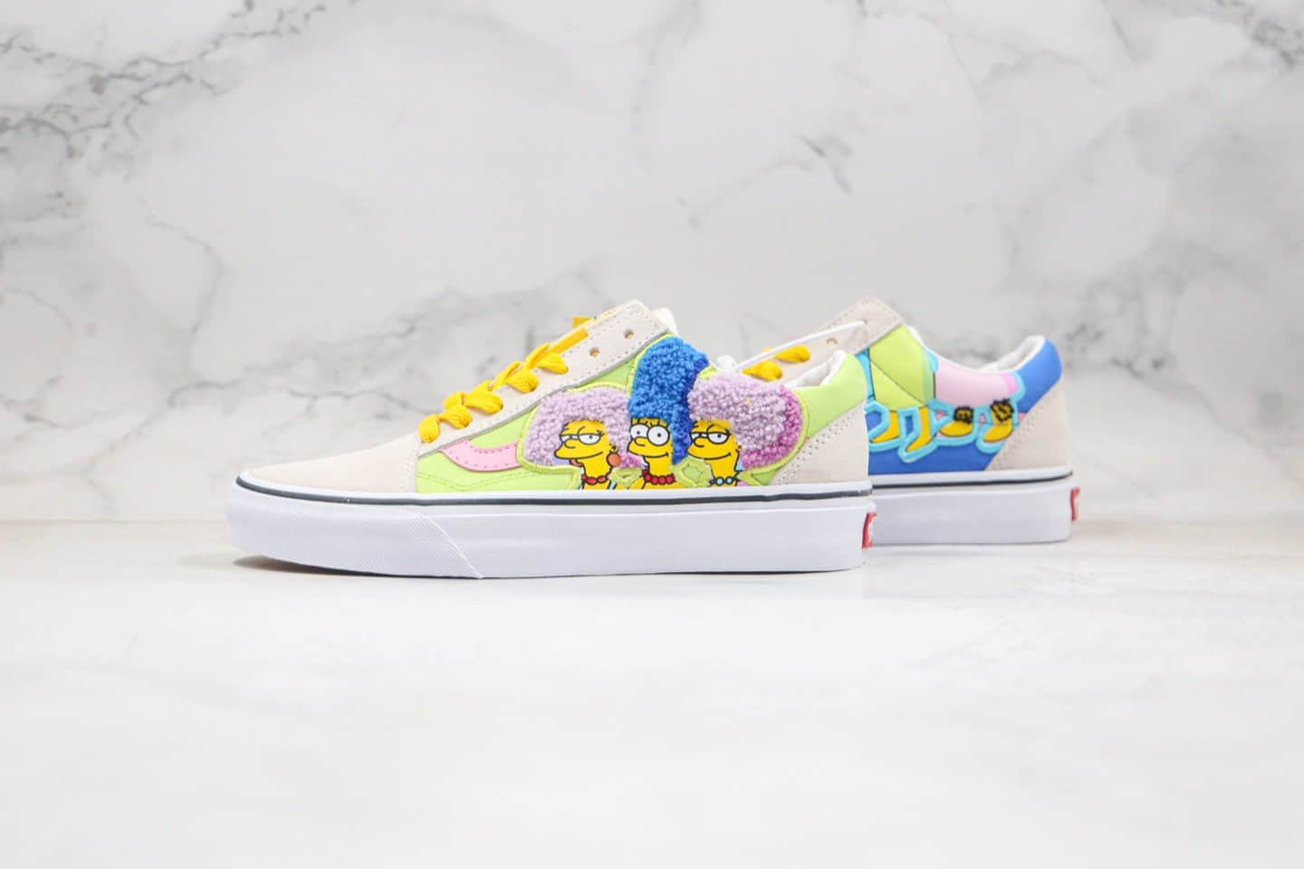 万斯Vans Old Skool公司级版本辛普森联名低帮帆布鞋卡通人物涂鸦原厂硫化大底 (ID:52073) - 图片1