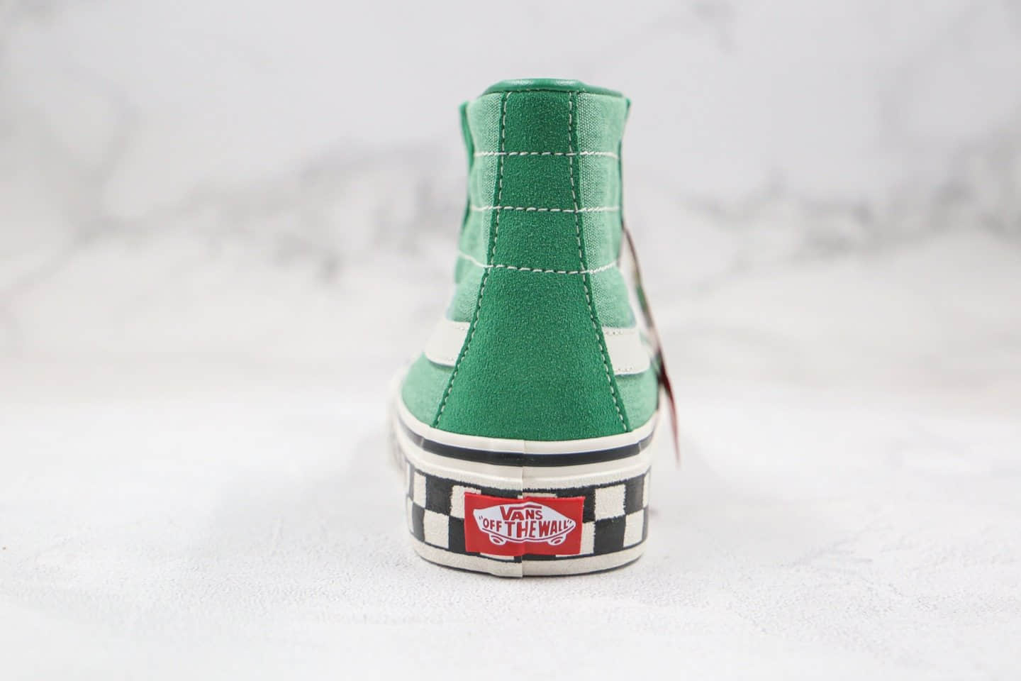 万斯Vans SK8-Hi公司级版本高帮板鞋牛油果绿棋盘格原档案数据开发 货号:VN0A3MV10DR