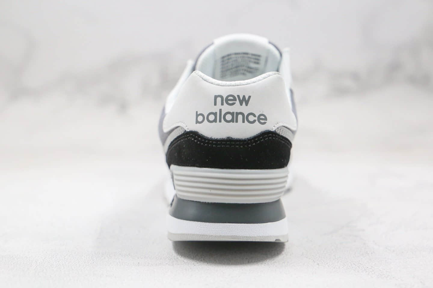 新百伦New Balance 574公司级版本NB574复古慢跑鞋黑白色原盒原标 货号:ML574NLC