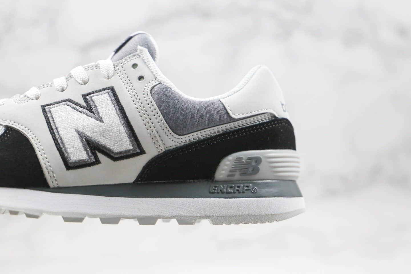 新百伦New Balance 574公司级版本NB574复古慢跑鞋黑白色原盒原标 货号:ML574NLC