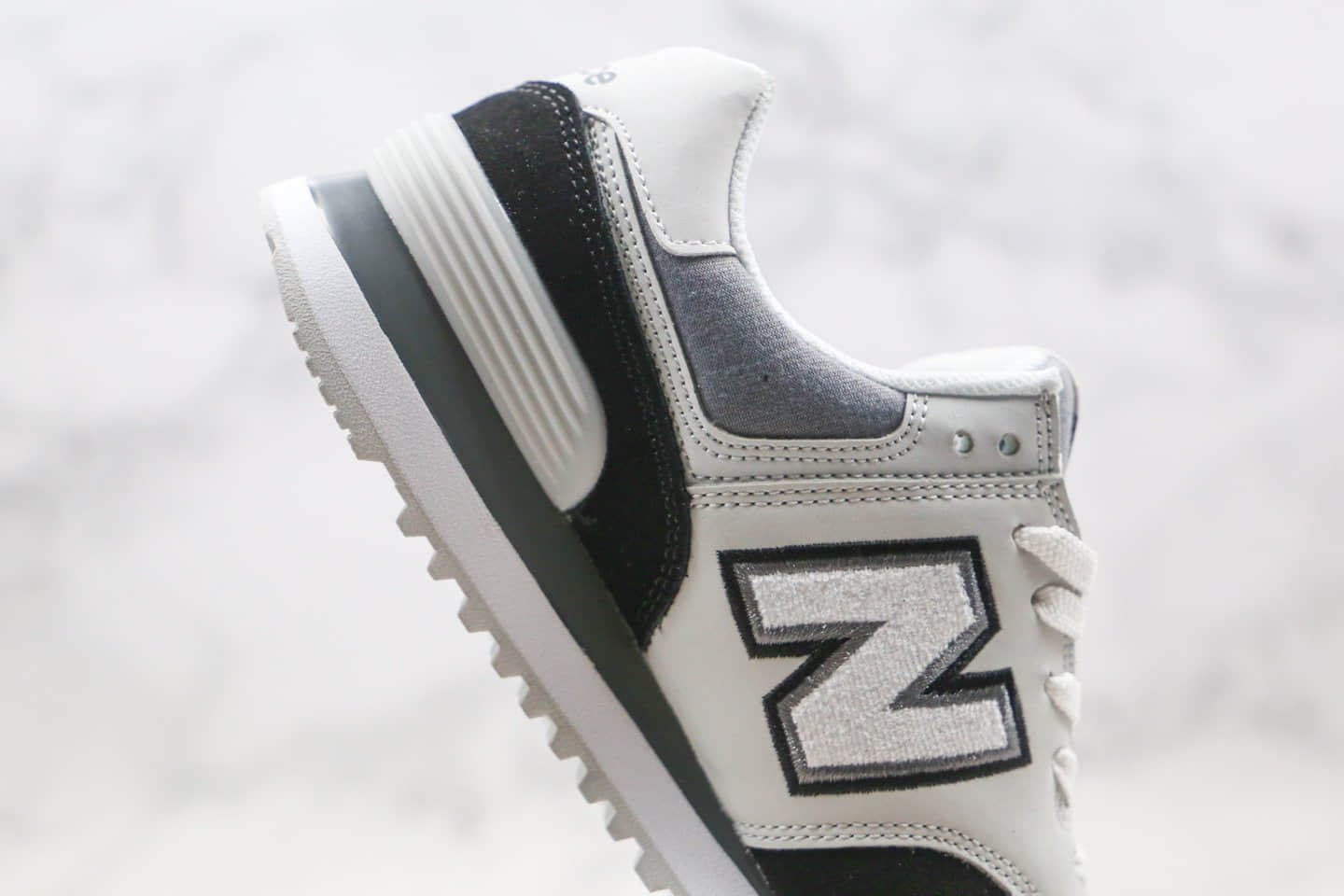 新百伦New Balance 574公司级版本NB574复古慢跑鞋黑白色原盒原标 货号:ML574NLC