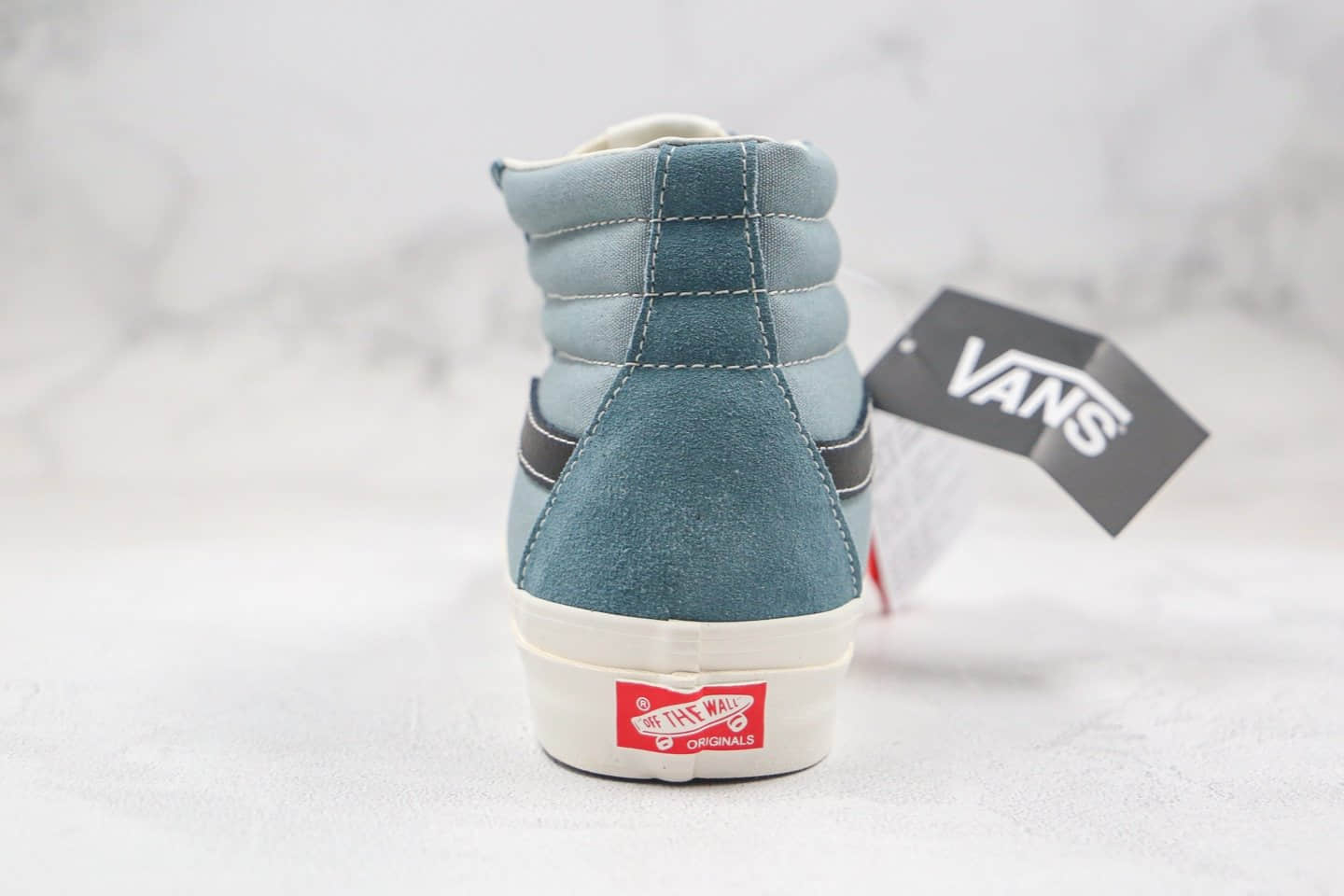 万斯Vans SK8-Hi公司级版本高帮帆布鞋雾霾蓝色原厂硫化大底 货号:VN0A4BVB20R