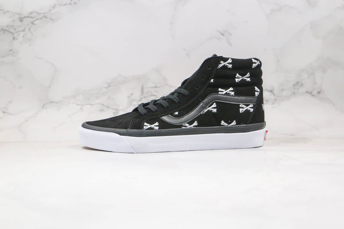 万斯WTAPS x Vans OG Sk8-Hi Lx公司级版本联名高帮麂皮板鞋黑色骨棒原厂档案数据开发 (ID:52318) - 图片1