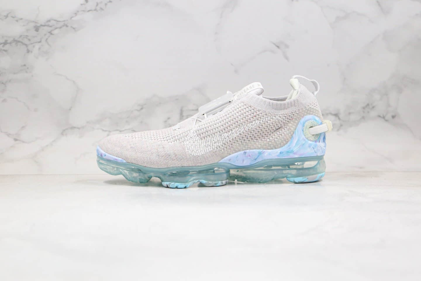 耐克Nike Air Vapormax 2020 FK Pure Platinum纯原版本环保系列大气垫跑鞋浅灰蓝色真实氮气注入 (ID:52423) - 图片1
