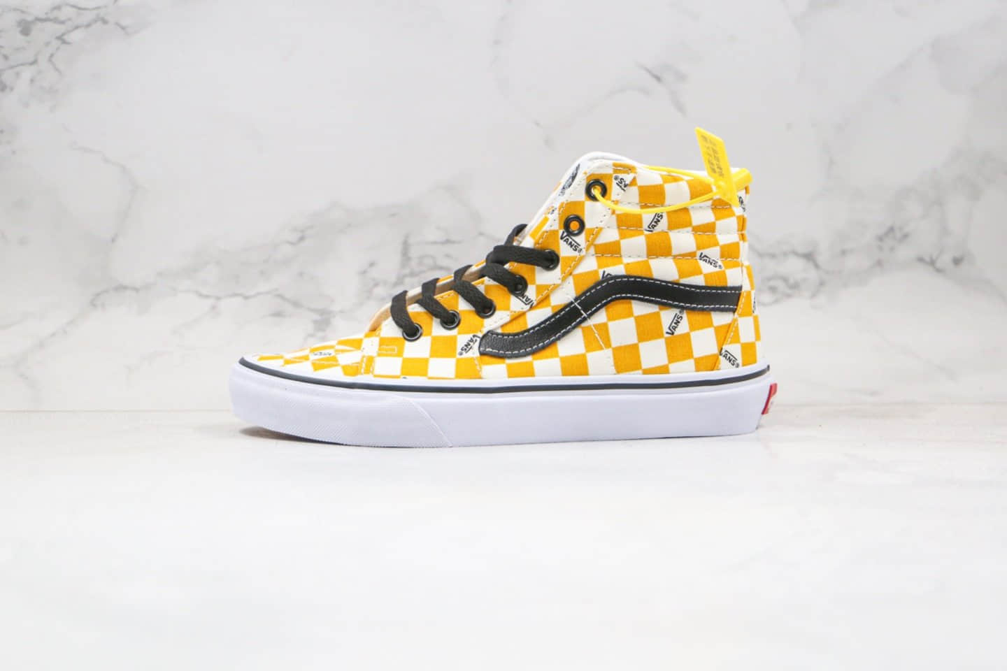 万斯Vans SK8-HI公司级版本高帮板鞋字母印花棋盘格敏感内容原档案数据开发 (ID:52484) - 图片1