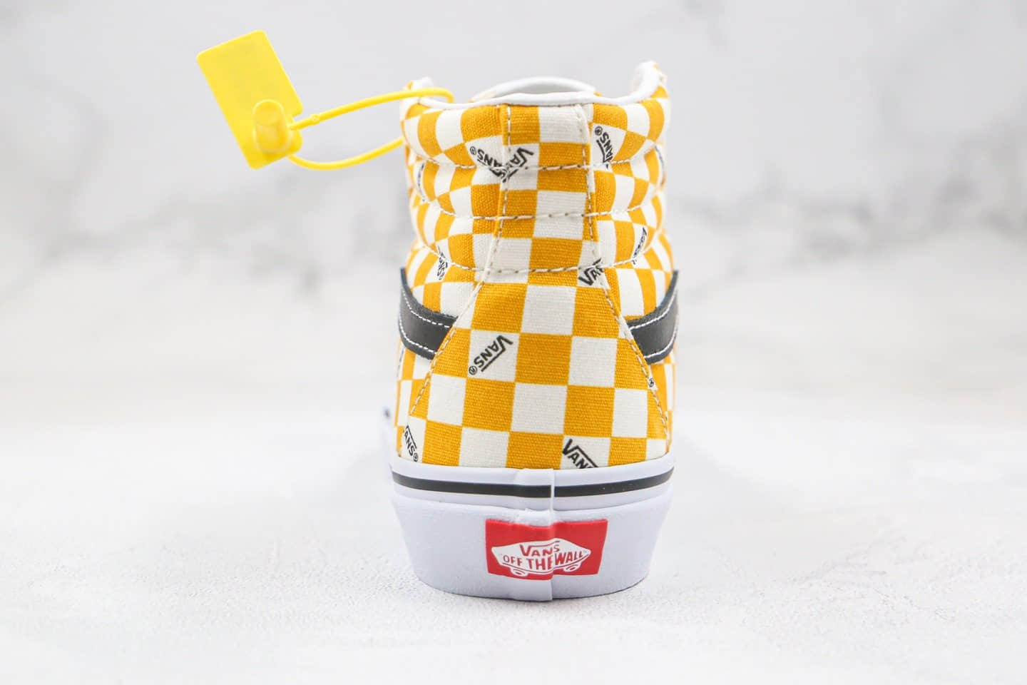 万斯Vans SK8-HI公司级版本高帮板鞋字母印花棋盘格敏感内容原档案数据开发 货号：VN0A4U3CWYT