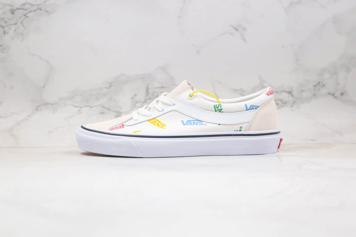 万斯Vans Bold Ni公司级版本低帮吴亦凡同款彩色logo字母印花帆布鞋原厂硫化大底内置钢印 (ID:52673) - 图片1