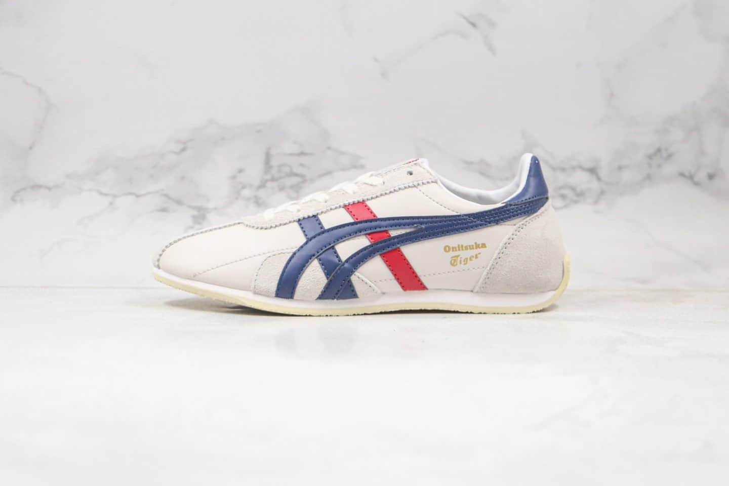 亚瑟士Asics onitsuka tiger纯原版本低帮皮面鬼冢虎阿甘鞋型休闲鞋原厂四联吊牌 (ID:52835) - 图片1