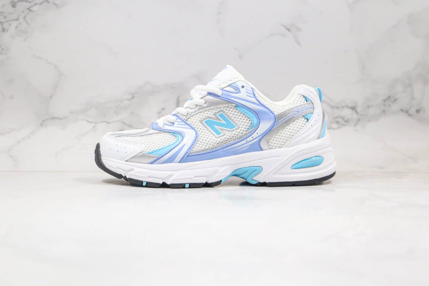 新百伦New Balance 530纯原版本复古慢跑鞋NB530白浅蓝色原盒原标原档案数据开发 货号:MR530CC1