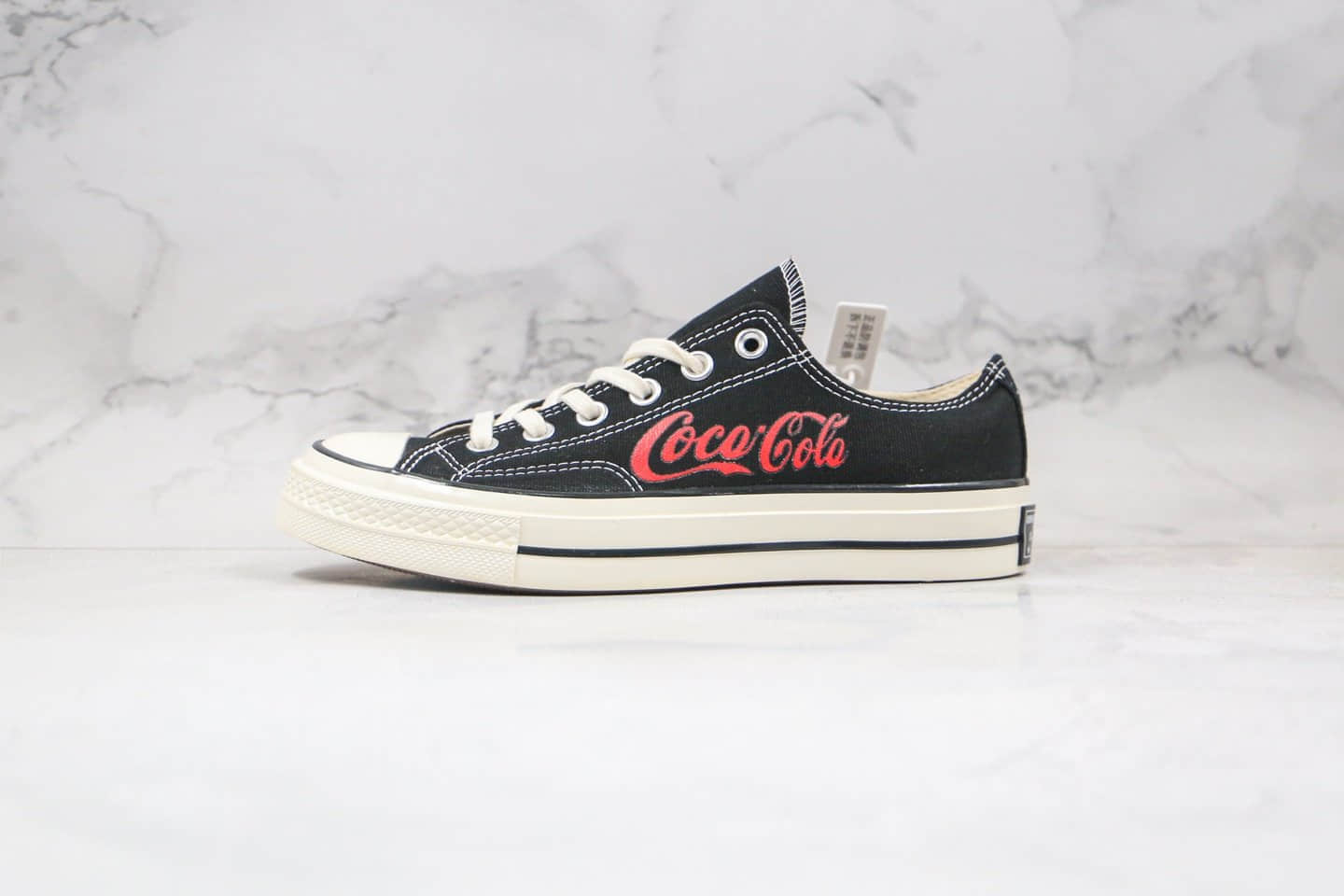 匡威Coca-Cola x Converse 1970s公司级版本可口可乐联名3.0低帮帆布鞋黑红色原厂原楦开发 (ID:53273) - 图片1