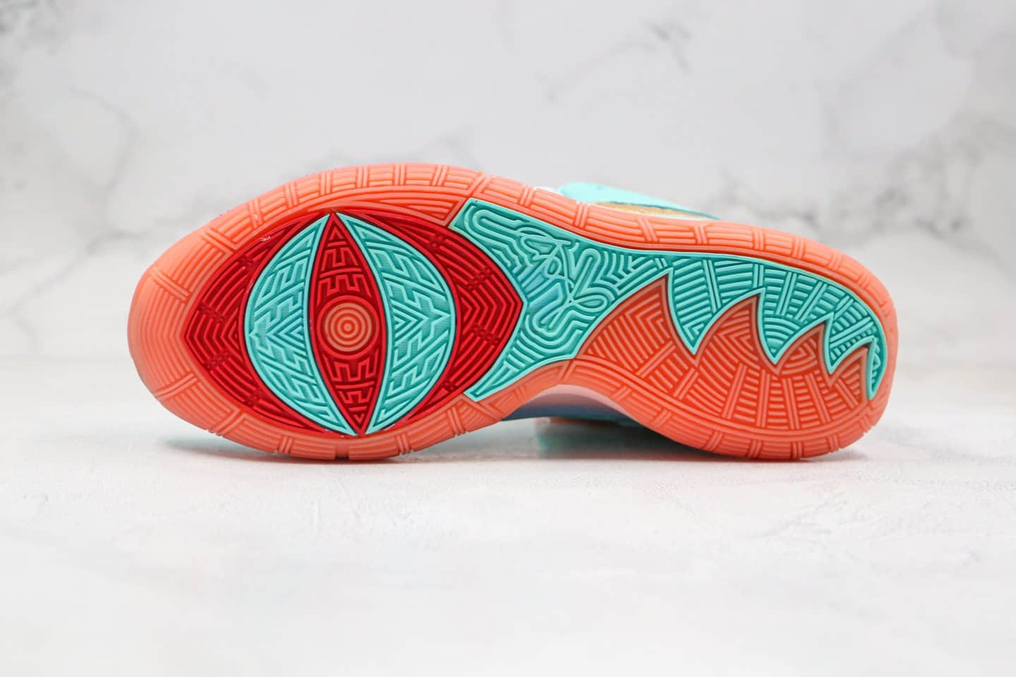 耐克Concepts x Nike Kyrie 6纯原版本欧文6代篮球鞋埃及圣甲虫绿粉橘色内置气垫支持实战 货号:CU8880-600