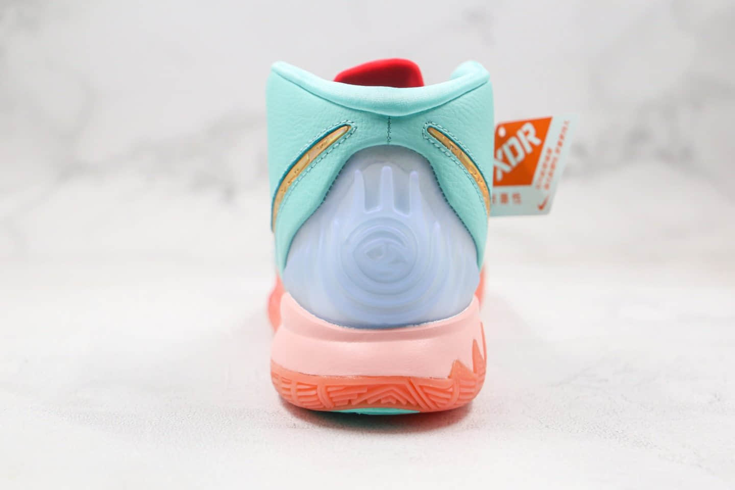 耐克Concepts x Nike Kyrie 6纯原版本欧文6代篮球鞋埃及圣甲虫绿粉橘色内置气垫支持实战 货号:CU8880-600