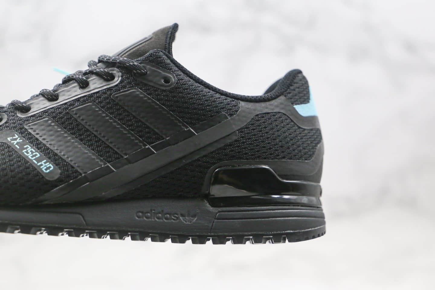 阿迪达斯adidas Originals ZX750 HD“White Volt”纯原版本复古休闲运动慢跑鞋黑蓝色原数据鞋模 货号:FV8488