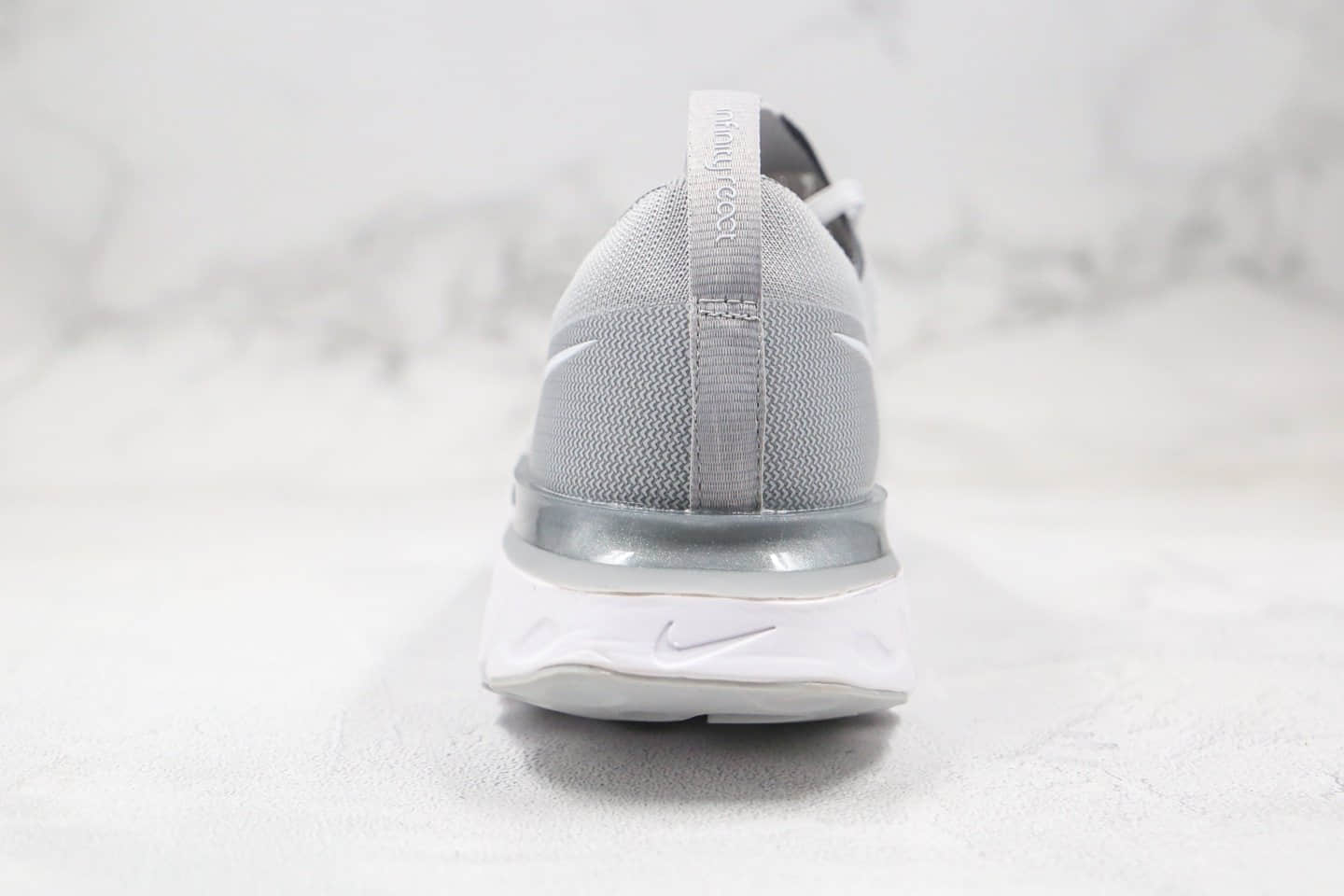 耐克Nike Epic React Flyknit公司级版本瑞亚编织超轻缓震跑步鞋灰色原盒原标 货号：敏感内容4371-006