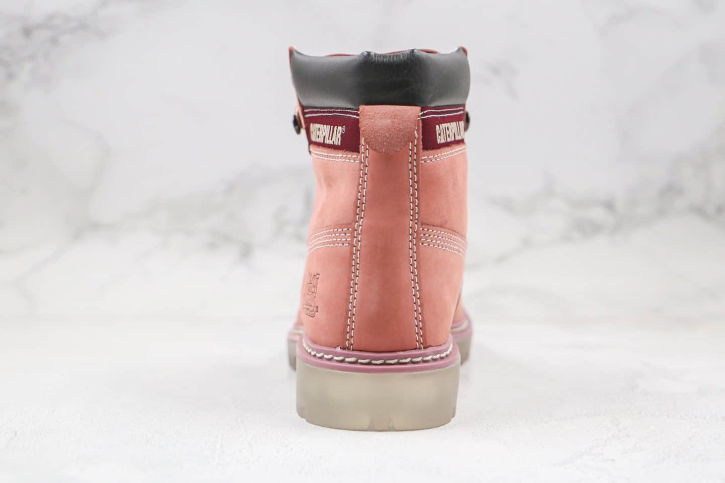 卡特CAT FOOTWEAR纯原版本水晶底工装鞋浅粉色原档案数据开发原鞋开模一比一打造