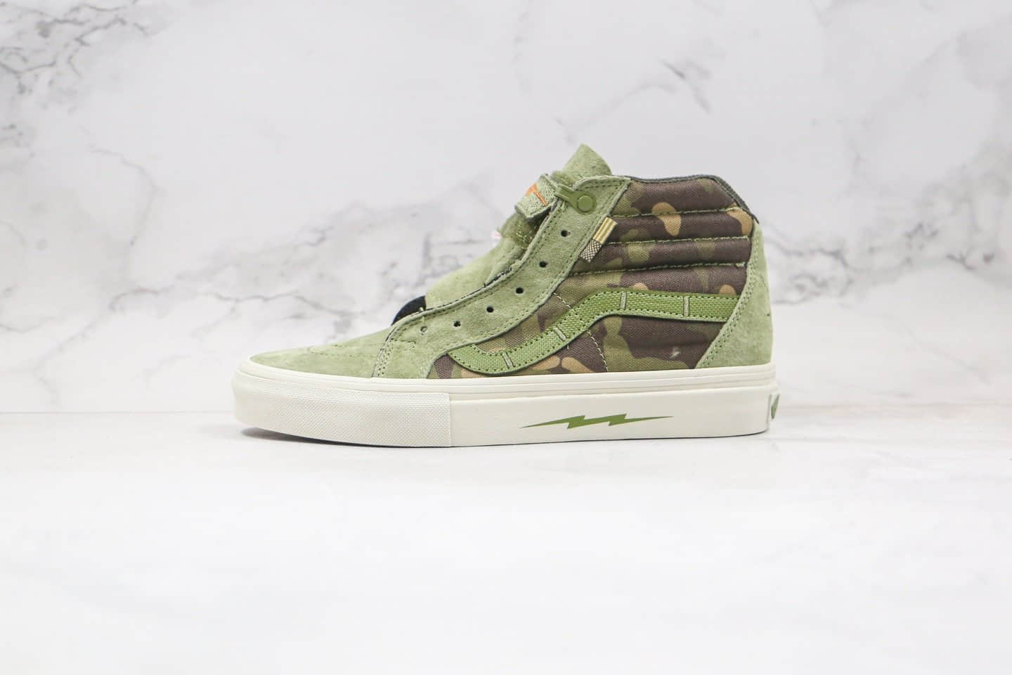 万斯Vans Sk8-Hi Notchback Pro x DEFCON公司级版本核战危机联名款高帮军事风迷彩军绿色硫化板鞋原档案数据开发 (ID:53535) - 图片1